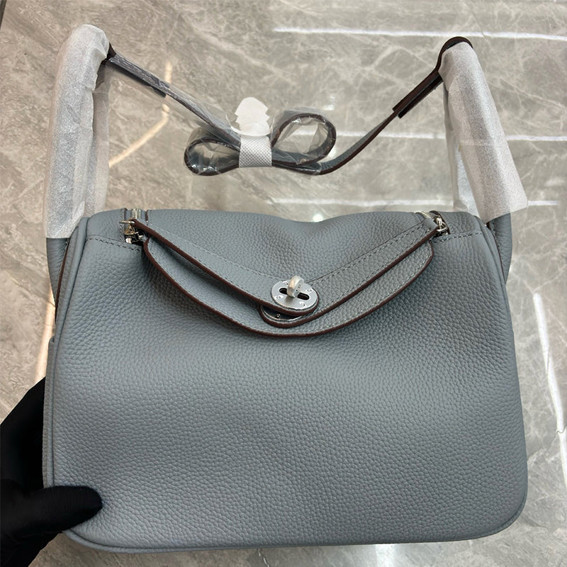 Inspired Lindi Bag Silver Hardware 16 Colors | Genuine Togo Leather Shoulder Bag