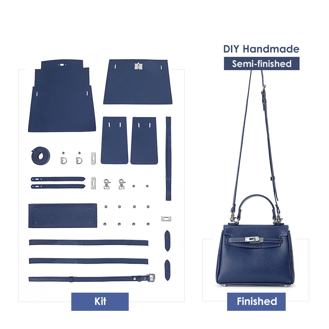 POPSEWING™ Handmade Leather Bag  DIY Kit