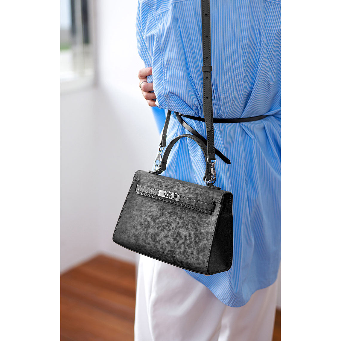 HANDSEWGIFT Top Grain Leather Inspired Sellier Kylie Bag DIY Kit