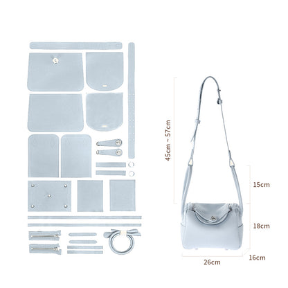 HANDSEWGIFT Top Grain Leather Lindi Inspired Handbag DIY Kit