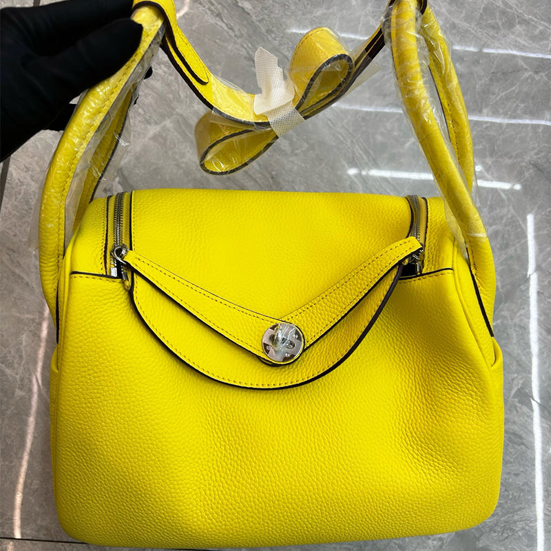 Inspired Lindi Bag Silver Hardware 16 Colors | Genuine Togo Leather Shoulder Bag