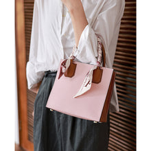 Load image into Gallery viewer, DIY Tote Bag Kit | Pink Leather Tote Bag Handbag - POPSEWING™
