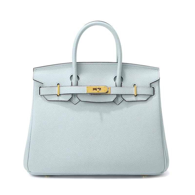 Inspired Mini Berkin 20 Handbag Top Grain Leather Purse Golden Hardware | Automatic 15% OFF at Checkout