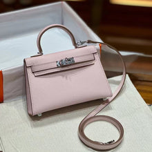 Load image into Gallery viewer, Top Grain Leather Inspired Mini Kelli 19, 22 Handbag New Colors
