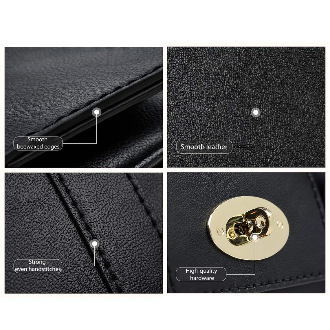 HANDSEWGIFT Leather Women Work Tote Bag DIY Kit