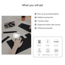 Load image into Gallery viewer, HANDSEWGIFT Leather Women Work Tote Bag DIY Kit
