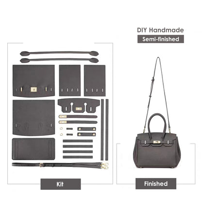 HANDSEWGIFT Top Grain Leather Platinum Bag DIY Kit
