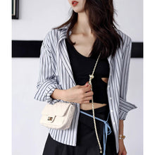 Load image into Gallery viewer, HANDSEWGIFT Top Grain Leather Small Quilted Chain Bag DIY Kit
