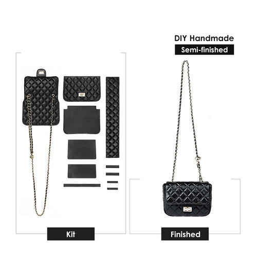 DIY Leather Bag Kit | DIY Leather Craft Kit for Adults Semi-finished Leather Bag Making Kits - POPSEWING™