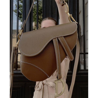 HANDSEWGIFT Lady Crossbody Saddle Bag Leather DIY Kit