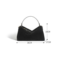 Load image into Gallery viewer, Suede Leather Women Large Capacity Weekender Bag
