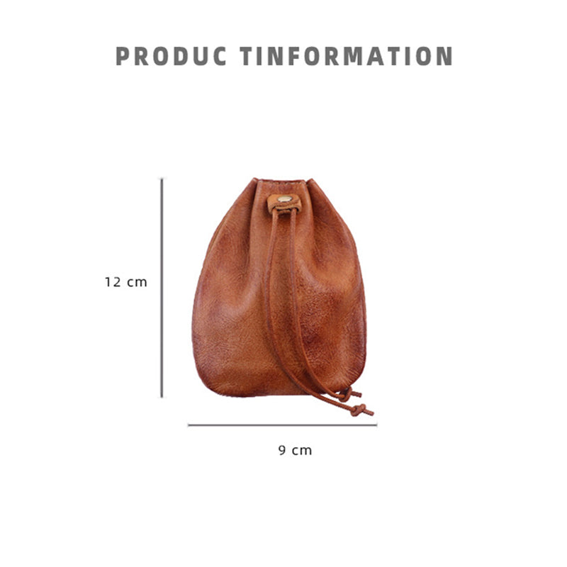 Vegetable Tanned Leather Coins Purse Wallet | Gifts for Man