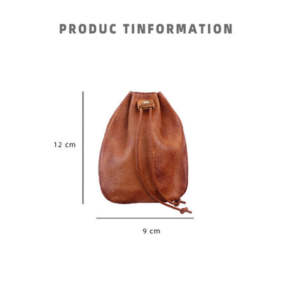 Vegetable Tanned Leather Coins Purse Wallet | Gifts for Man