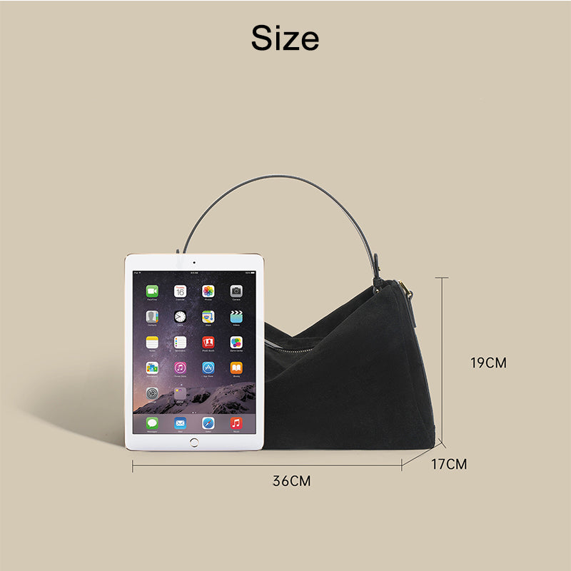 Suede Leather Women Large Capacity Weekender Bag