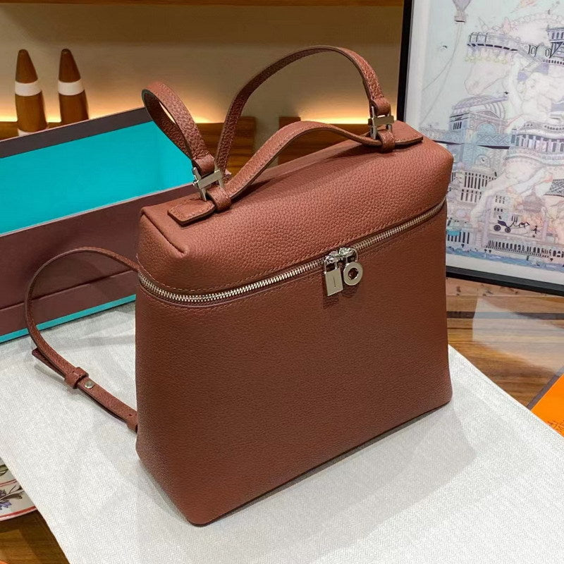 Top Grain Leather Inspired Extra Pocket Backpack LP 23.5 Bag