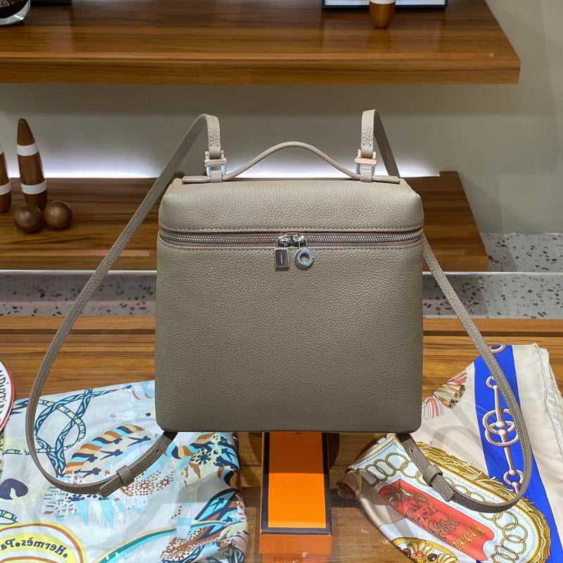 Top Grain Leather Inspired Extra Pocket Backpack LP 23.5 Bag