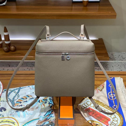 Top Grain Leather Inspired Extra Pocket Backpack LP 23.5 Bag