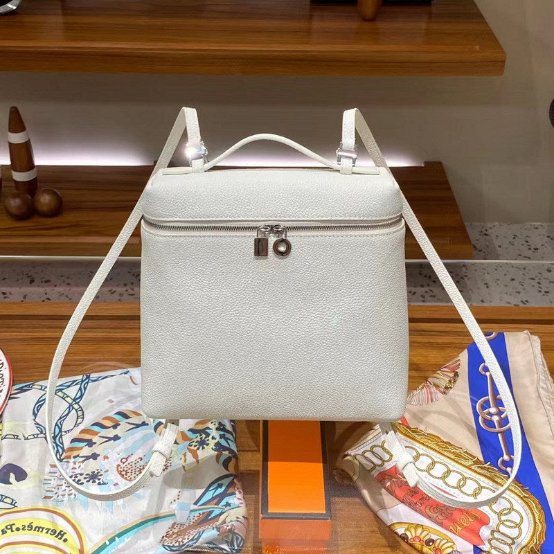 Top Grain Leather Inspired Extra Pocket Backpack LP 23.5 Bag