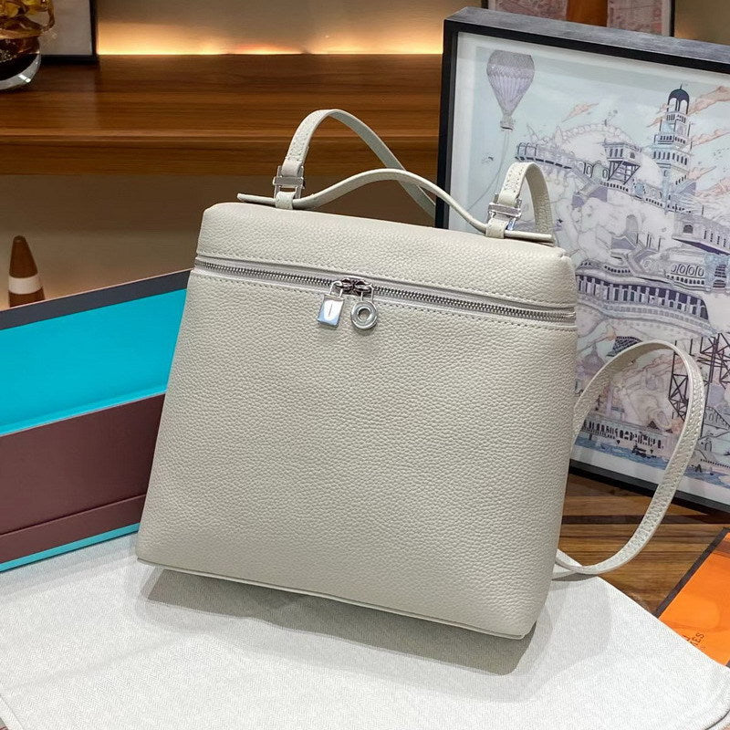 Top Grain Leather Inspired Extra Pocket Backpack LP 23.5 Bag