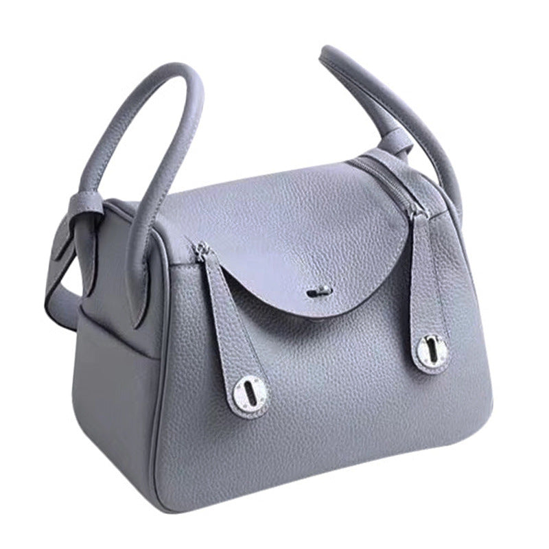 Top Grain Leather Inspired Lindi Bag Silver Hardware 20 Colors