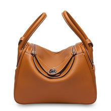 Load image into Gallery viewer, Top Grain Leather Inspired Lindy Bag Silver Hardware
