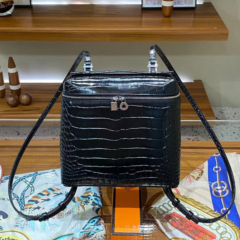 Top Grain Leather Inspired Extra Pocket Backpack LP 23.5 Bag