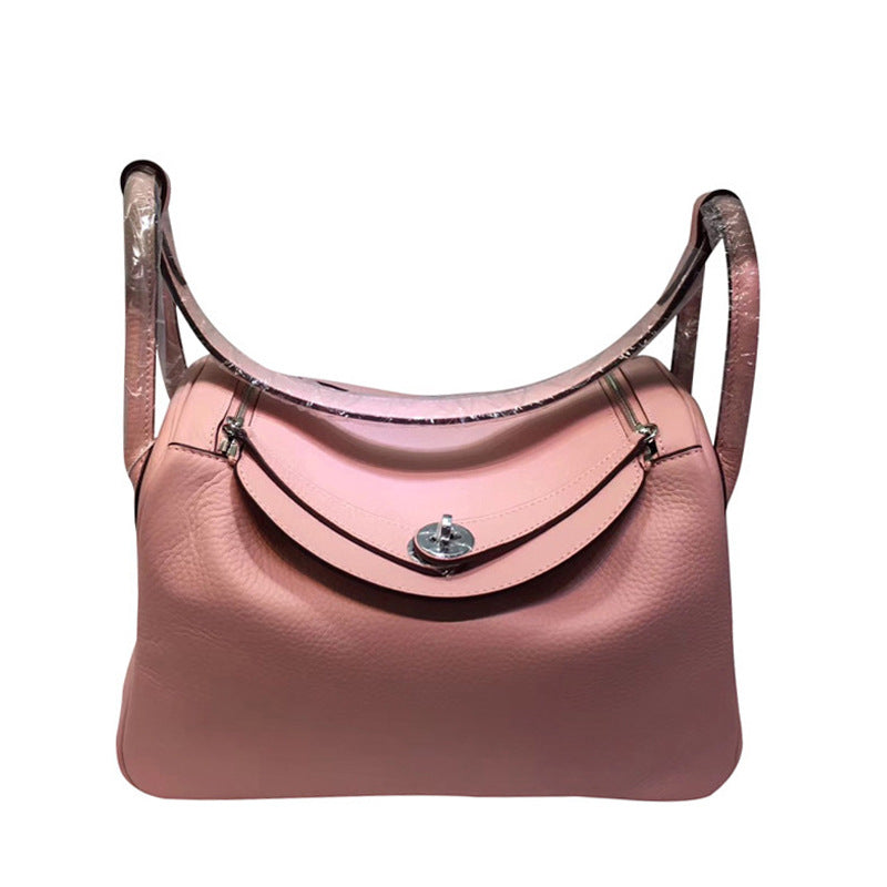 Top Grain Leather Inspired Lindi Bag Silver Hardware 20 Colors