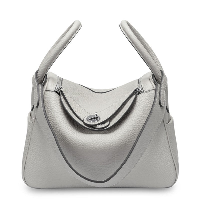 Top Grain Leather Inspired Lindi Bag Silver Hardware 20 Colors