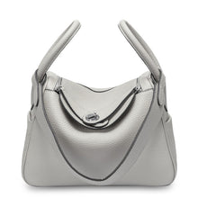 Load image into Gallery viewer, Top Grain Leather Inspired Lindy Bag Silver Hardware
