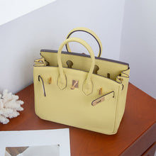 Load image into Gallery viewer, Top Grain Leather Inspired Birkin Handbag
