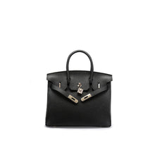 Load image into Gallery viewer, Black Leather Handbag | Designer Luxury Bag - POPSEWING™

