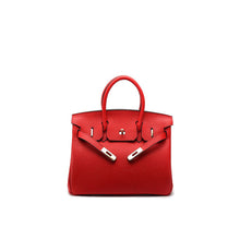 Load image into Gallery viewer, Red Inspired Birkin Handbag | Iconic Leather Handbag for Women - POPSEWING™
