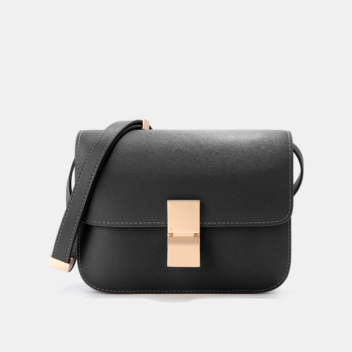 Textured Leather Inspired Tofu Box Bag