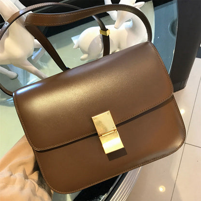 Textured Leather Inspired Tofu Box Bag