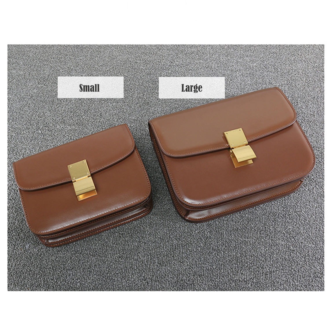 Textured Leather Inspired Tofu Box Bag