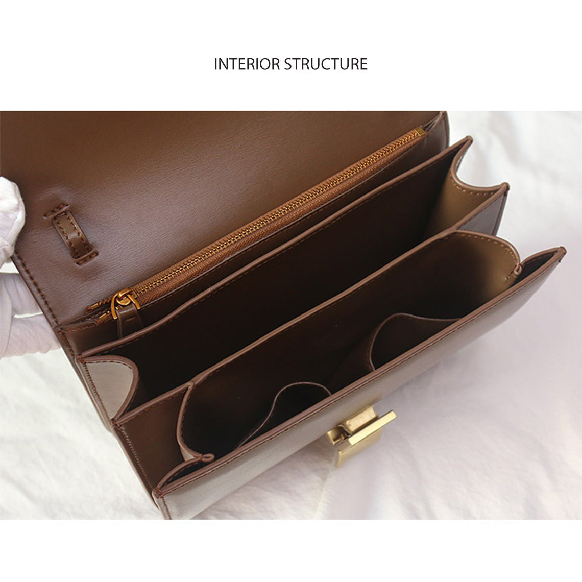 Textured Leather Inspired Tofu Box Bag