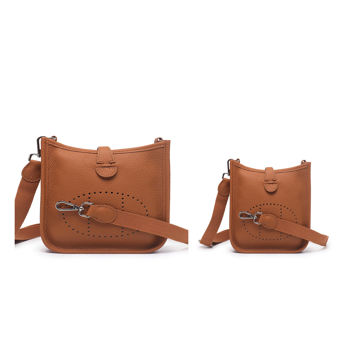 Genuine Leather Inspired Evelyne Crossbody Bag | Large