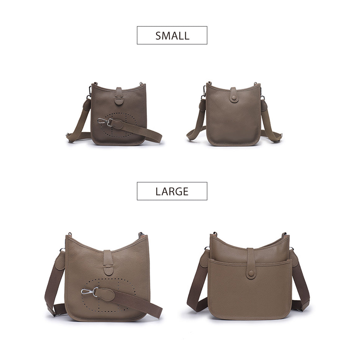 Top Grain Leather Inspired Eveline Crossbody Bag | Automatic 20% OFF at Checkout