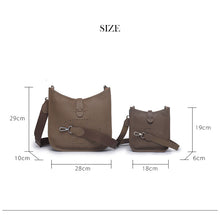 Load image into Gallery viewer, Top Grain Leather Inspired Evelyne Crossbody Bag
