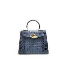 Load image into Gallery viewer, Crocodile Embossed Leather Inspired Kelly Bag
