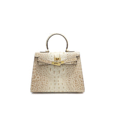 Load image into Gallery viewer, Crocodile Embossed Leather Inspired Kelly Bag
