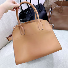 Load image into Gallery viewer, Leather Inspired Margaux Tote Bag
