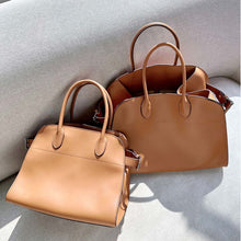 Load image into Gallery viewer, Leather Inspired Margaux Tote Bag
