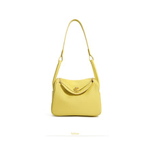Load image into Gallery viewer, Leather Handbag | Inspired Leather Lindy Handbag in Yellow - POPSEWING™
