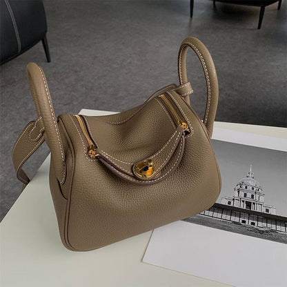 Top Gain Leather Handbag | Top Handles Handbag for Women - POPSEWING™