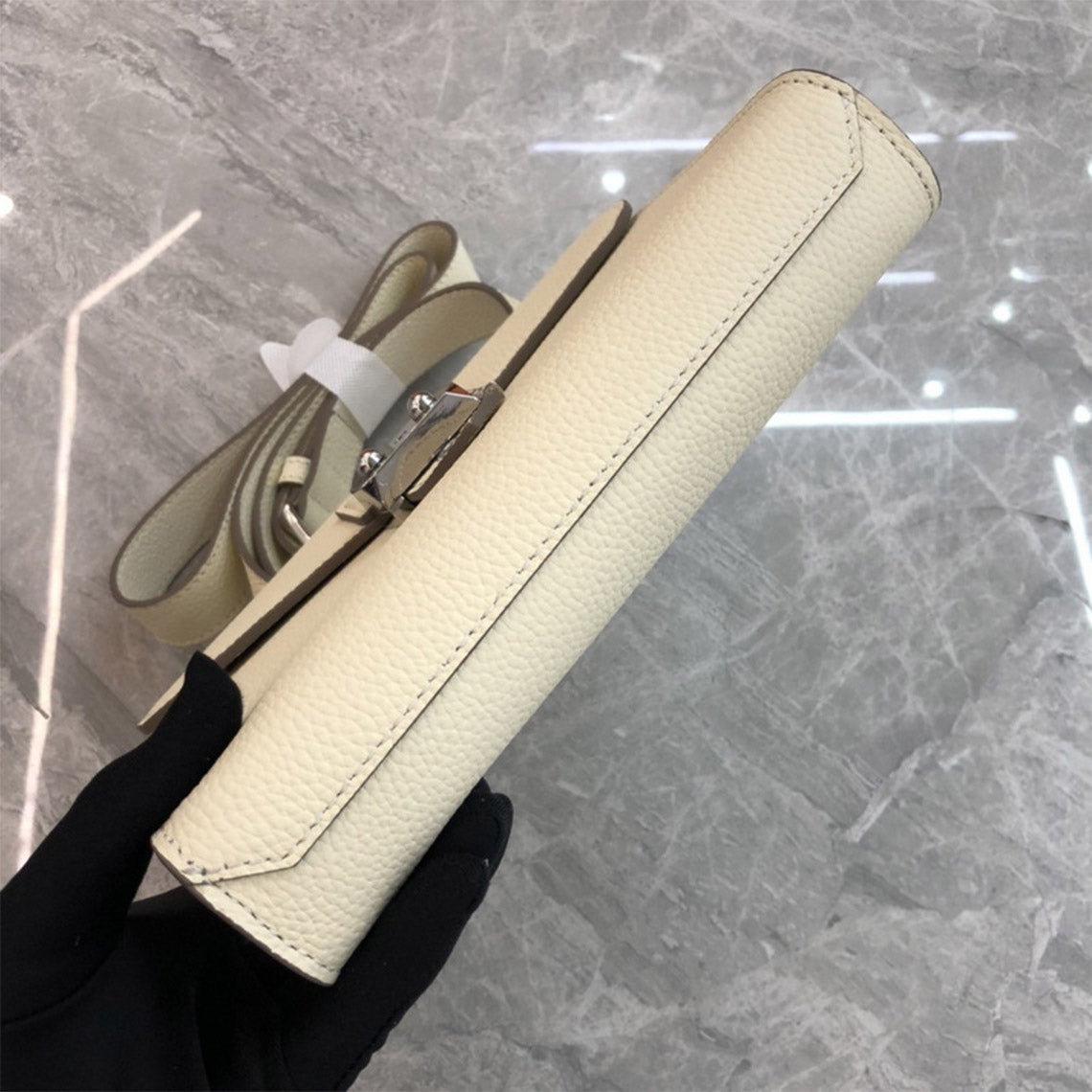 Top Grain Leather Mini Flap Bag