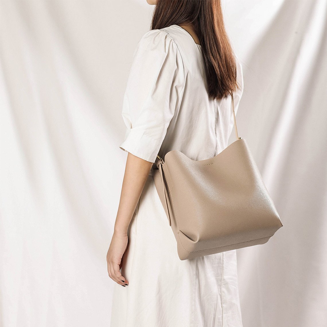 HANDSEWGIFT Leather Fashion Bucket Bag DIY Kit