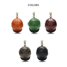 Load image into Gallery viewer, Vegetable Tanned Leather Baseball Cap Purse | AirPods Holder
