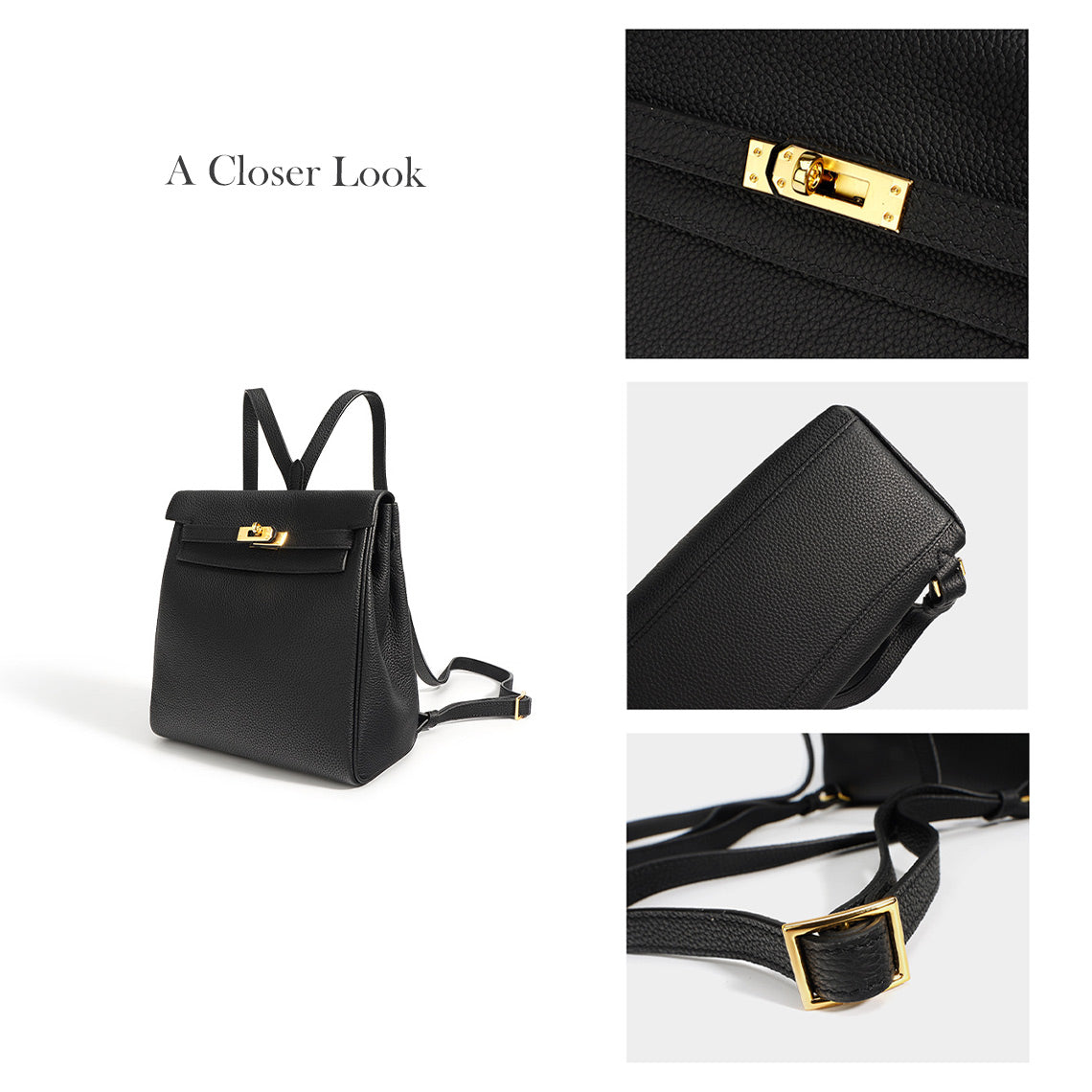 Top Grain Leather Inspired Kelli Backpack