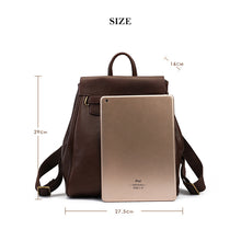 Load image into Gallery viewer, Medium Leather Backpack Size - POPSEWING®
